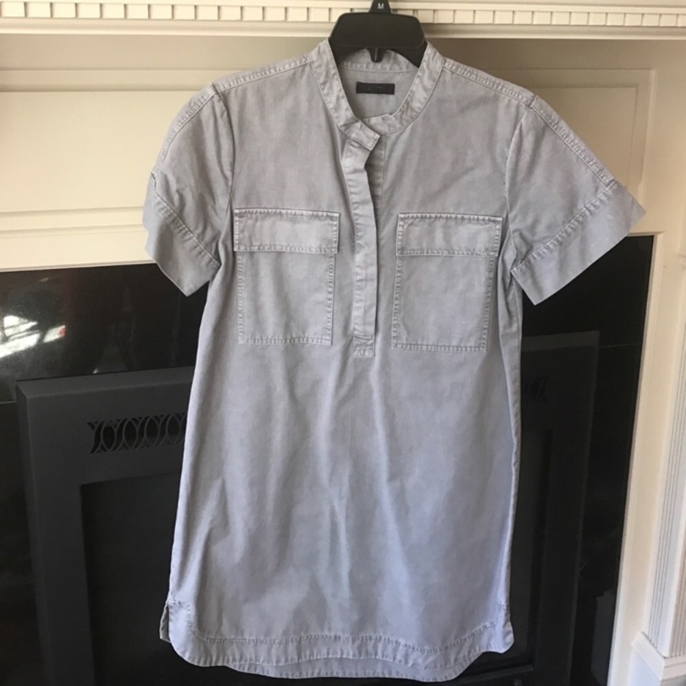 J Crew Grey shift Dress size 2